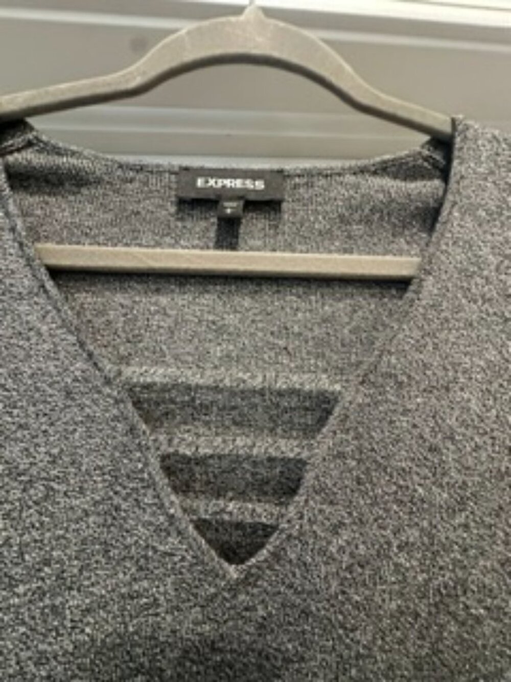 Express Gray Sweater Size Large - Picture 3 of 5